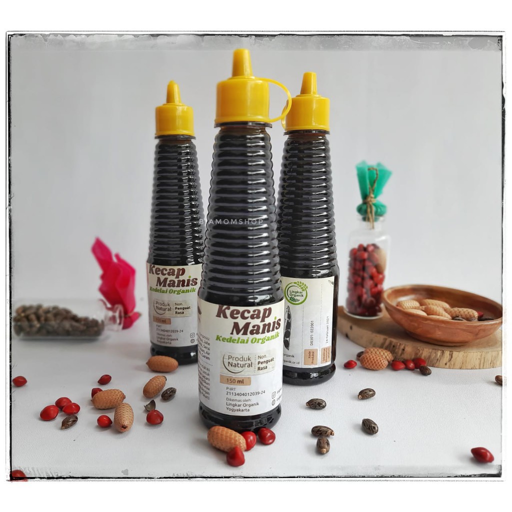 LINGKAR ORGANIK KECAP MANIS KEDELAI HITAM ORGANIK 150ML DAN 350ML