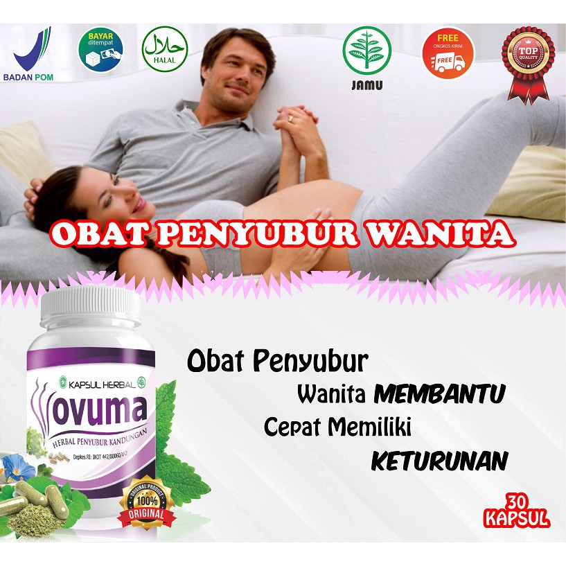 Ovuma - Obat Penyubur Kandungan Rahim Wanita Agar Cepat Hamil - Obat Penyubur Kandungan