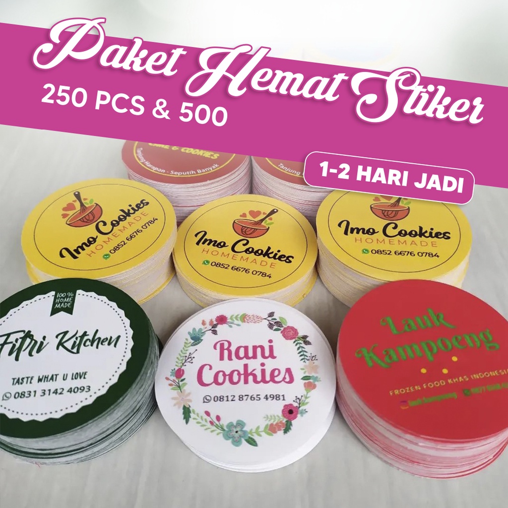 

Cetak Label Stiker Custom Cutting Produk Olshop Makanan Minuman Bontac Chromo