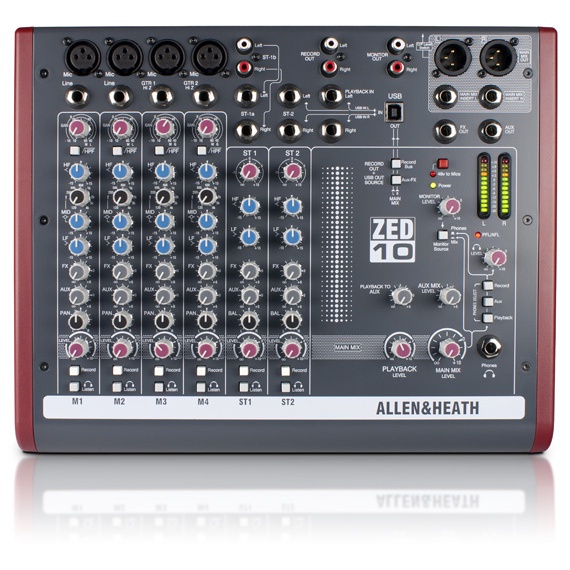 PROMO HARGA MURAH  Mixer Audio Allen & Heath ZED-10FX ZED 10 10-Channel Mini Analog Mixer