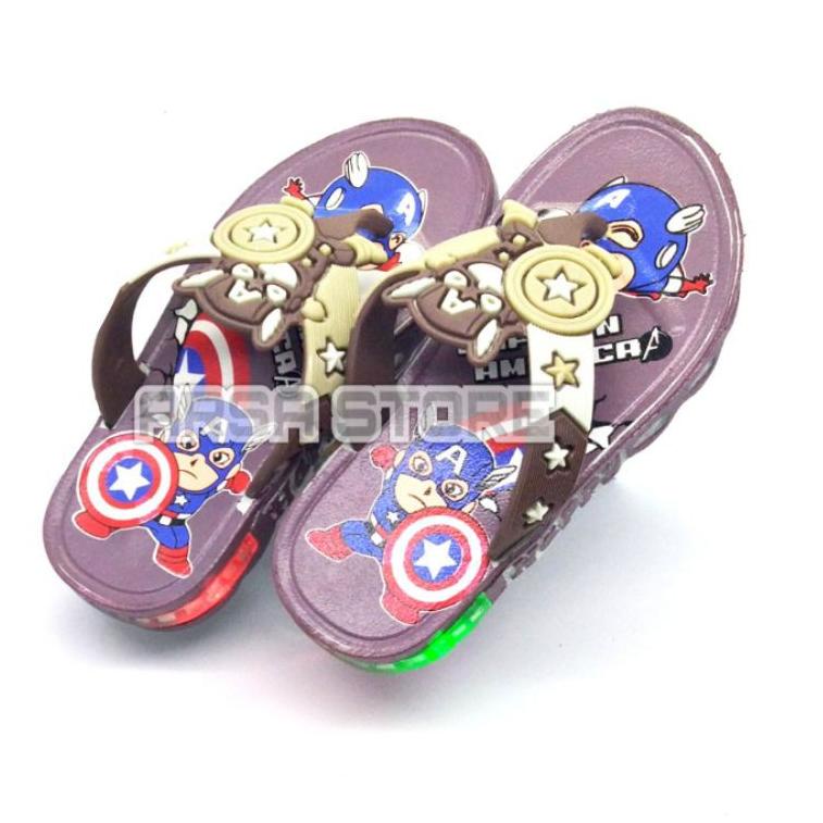 [KODE PRODUK TGQVN6748] Sandal LED Anak Laki-Laki / Sandal Jepit Lampu / Sendal Nyala / Kado Untuk A