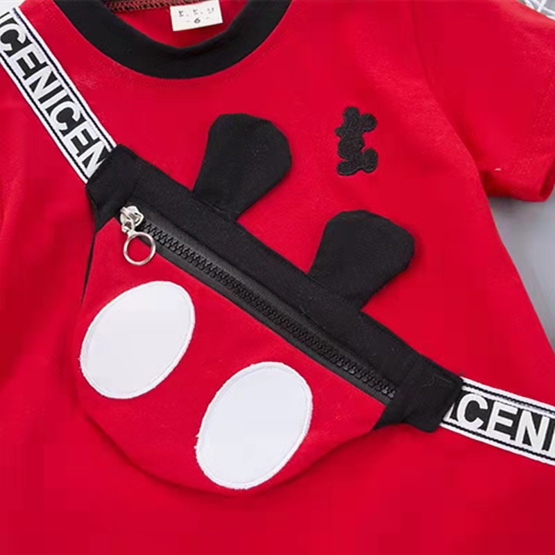 Setelan kaos celana anak import tas mickey/Setelan kaos laki-laki Import usia 1-4 tahun /Setelan Bayi-Anak Laki-Laki cowok Mickey