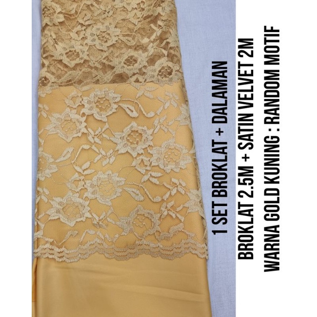 Broklat kain bruklat 1 set sama furing paket bridesmaid