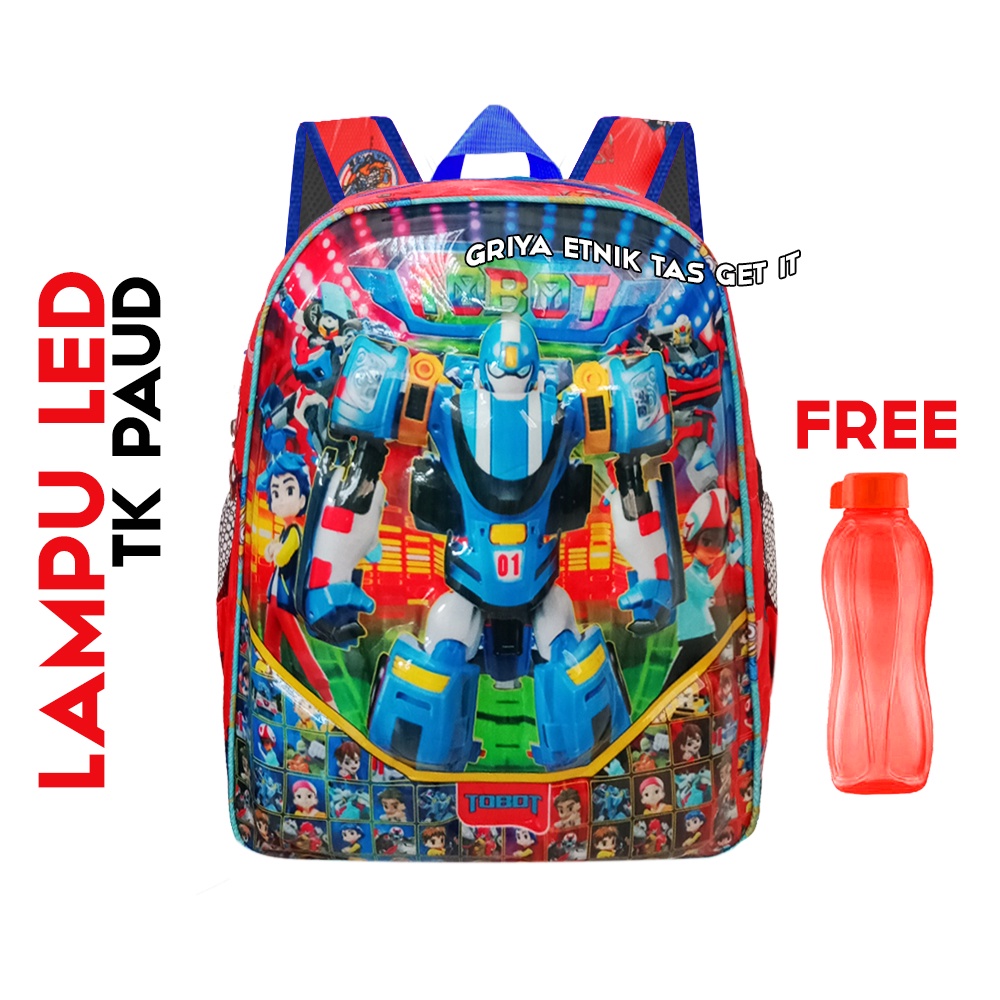 Tas Boboiboy Anak TK Free Firee Tas Ransel Sekolah Laki Laki FF Paud GRATIS BOTOL Stumble Guys