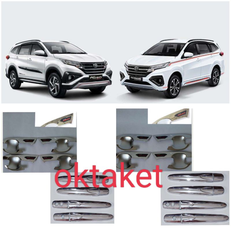 paket outer handle all new Rush Terios 2018 2020 2022 gr sport Chrome