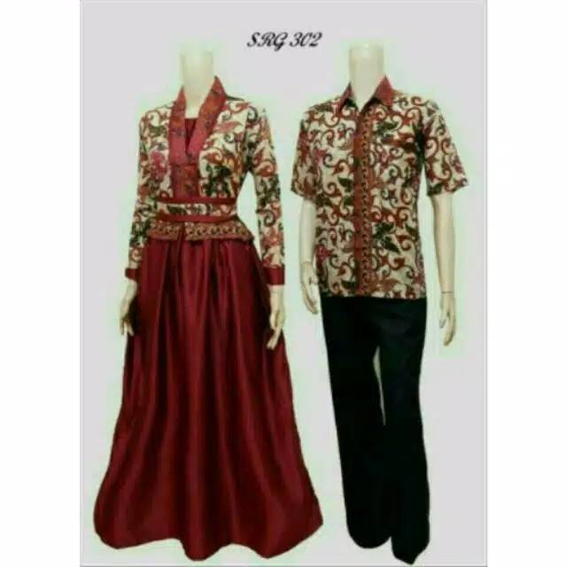 Terlaris Batik Couple Srg 302 Gamis Velvet Dym6yotR03BYQ