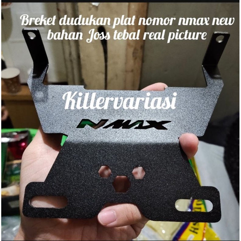 Breket dudukan plat nomor no Nmax Old  Nmax New model kumis laser tebal joss