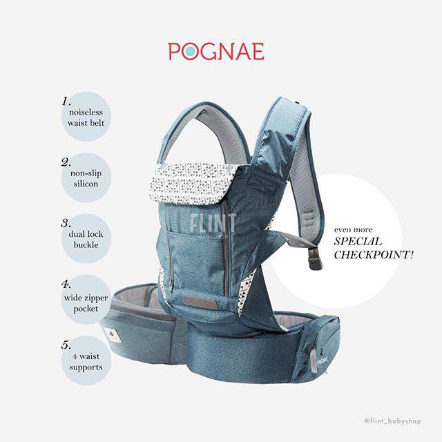 Gendongan bayi made in korea POGNAE NO 5 PLUS BEYOND ALL IN ONE CARRIER hipseat Water Resistant