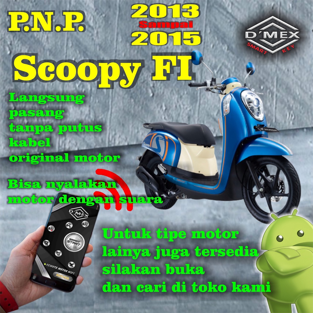 REMOT MOTOR WIFI DMEX Scoopy FI 2013-2015