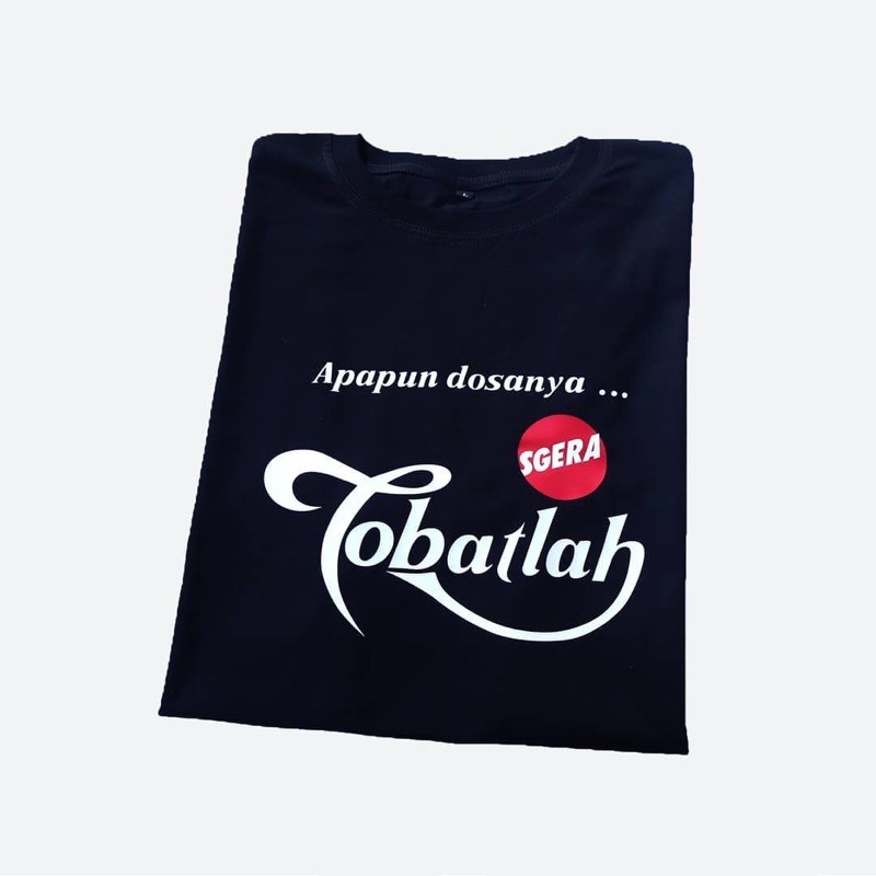 BAJU KAOS TSHIRT PRIA WANITA KATA KATA LUCU APAPUN DOSANYA SGERA TOBATLAH PLESETAN LOGO TEHBOTOL