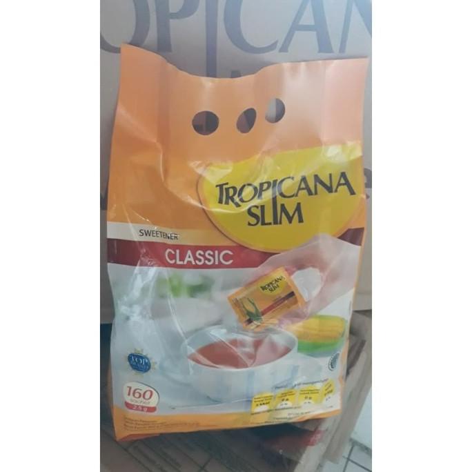 

Tropicana Slim Sweetener Classic Gula Jagung Rendah Kalori Isi 160Pcs