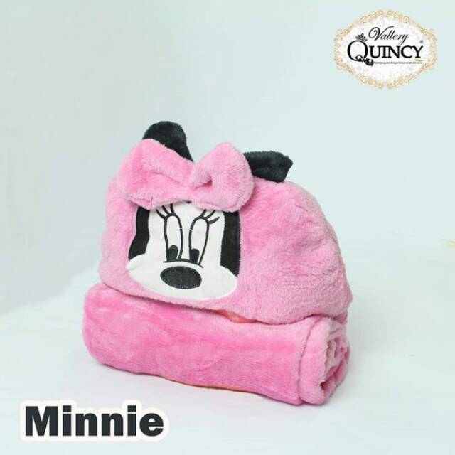 Selimut bayi topi vallery quincy motif minie&hlo kity