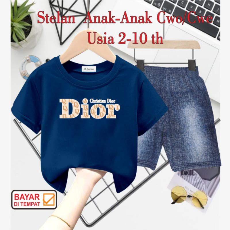 ((IB))SETELAN ANAK2 UNISEX SEMI JEANS/Q10R DIGITAL SABLON