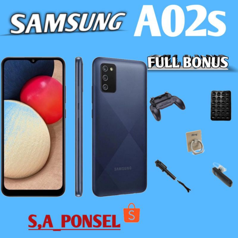 SAMSUNG GALAXY A02S RAM 3/32 GB 4/64 GB GARANSI RESMI SAMSUNG/SEIN