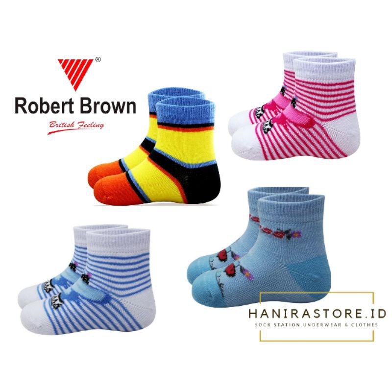 Robert Brown Kaos Kaki Bayi Usia  6 - 18 Bulan -Bahan  Katun Lembut