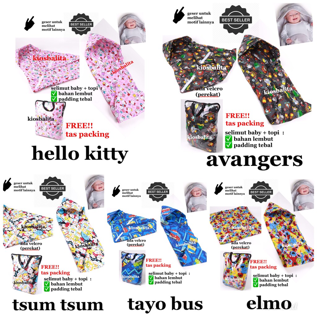 SELIMUT TOPI / BABY BLANKET /   Hoodie Blanket baby / Selimut Topi bayi / SELIMUT BABY /KADO LAHIRAN