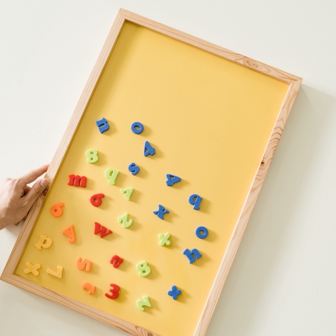 

Papan Tulis Anak | Mainan edukasi | Media belajar anak | Magnetic Board - YELLOW