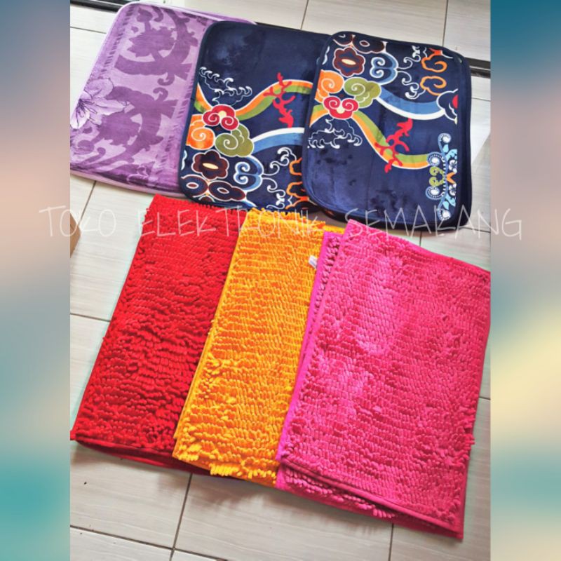 [100gr] H068 | Keset Cendol Lantai Warna Keren / Premium Quality Murah Anti Slip 40 x 60 cm