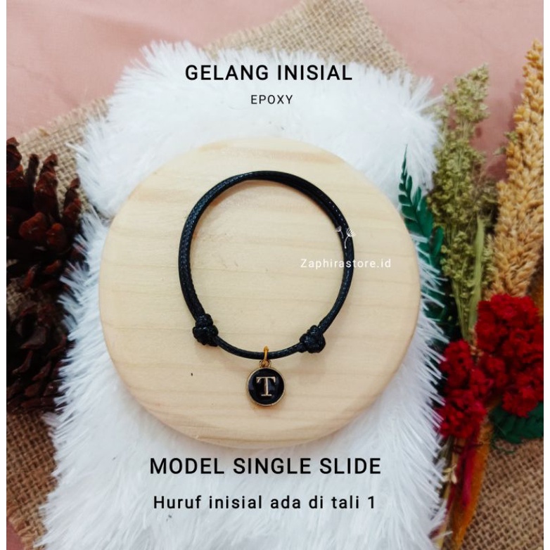 ZaphiraStore [A-Z] GROSIR GELANG TALI INISIAL EPOXY | GELANG TALI AESTHETIC VIRAL | GELANG CHARM EPOXY HURUF VINTAGE