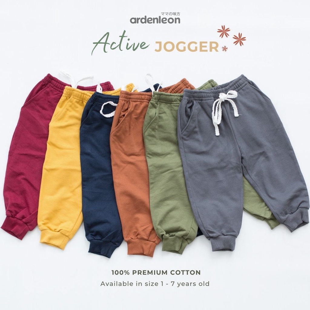 ARDENLEON MURAH ACTIVE JOGER PANTS / CASUAL JOGGER PANT UNISEX JOGGER CELANA PANJANG ANAK ARDEN LEON