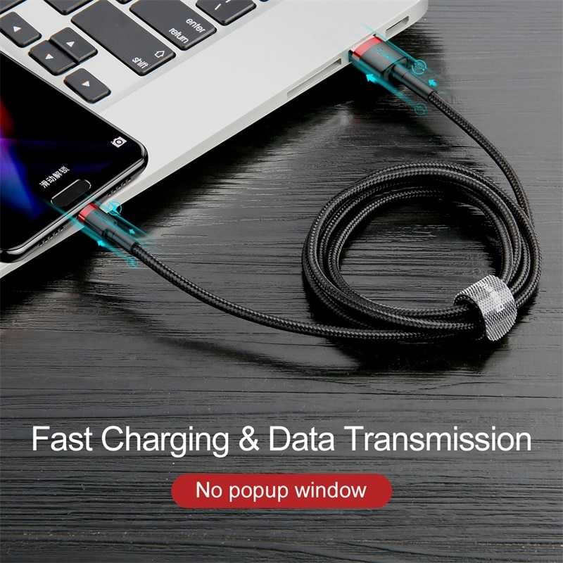 FatihShop Baseus Cafule Kabel Charger USB Type C QC3.0 2 Meter - CATKLF-CG1