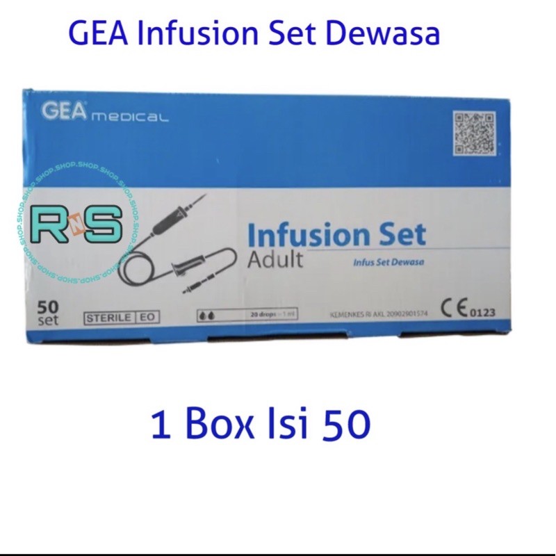 INFUS SET DEWASA 1 BOX ISI 50 PCS