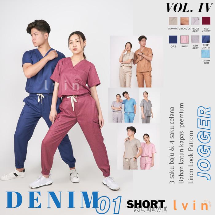 Medical [ Lvin ] Grain - Baju Oka Joger / Baju Jaga / Set Baju Celana Jaga Oka