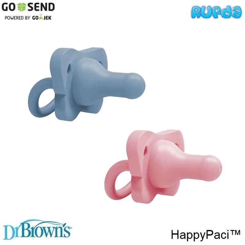 Dr Browns Happy Paci Silicone Soother One Piece 0m+ BPA Free Brown's Pacifier