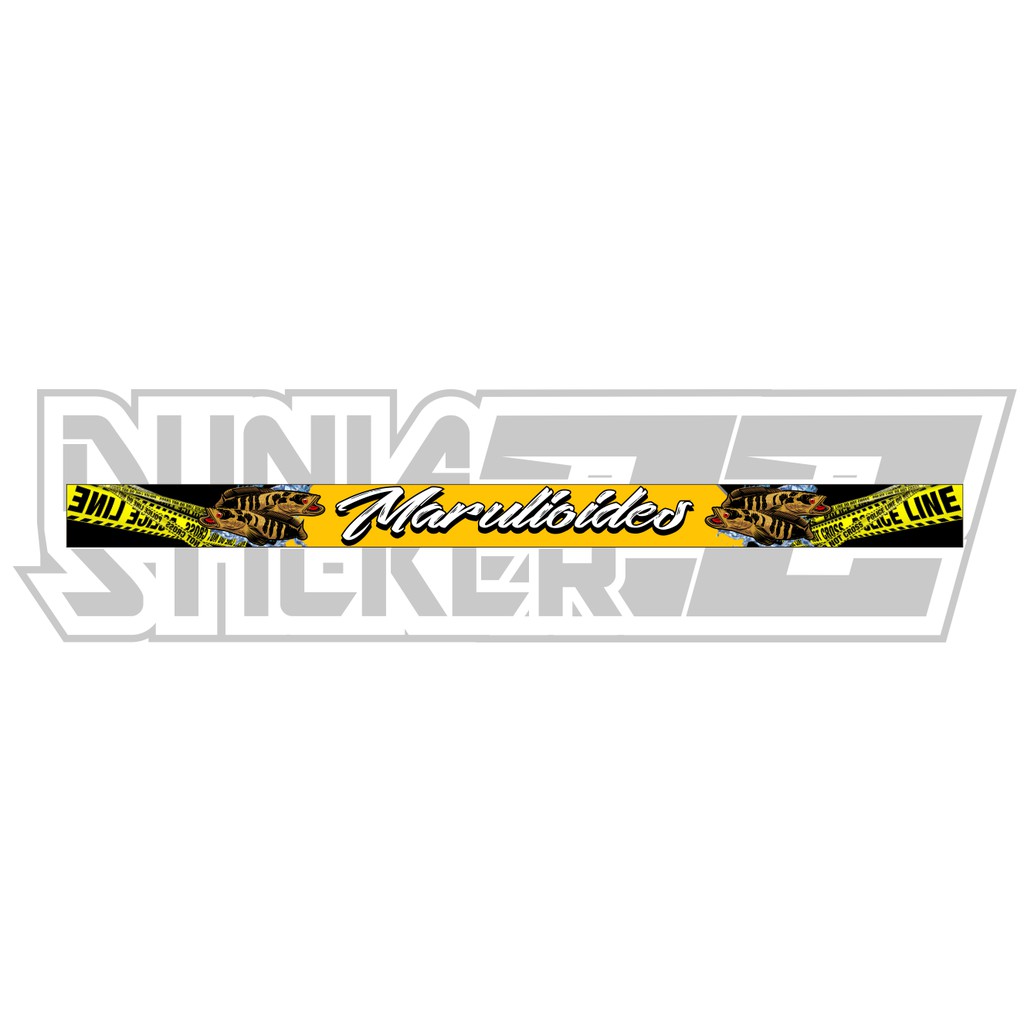 Stiker / Sticker List Aquarium | Channa Marulioides - Duniasticker22