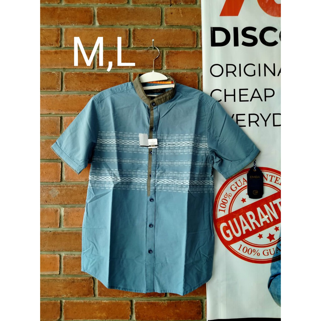 BAJU KOKO ORIGINAL EMBA SPESIAL BAJU TRENDI KASUAL MUSLIM PRIA BAJU SYARI