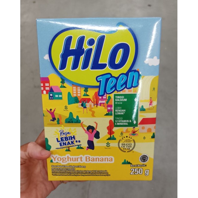 

Hilo Teen Yoghurt Banana 250 gram - Susu Tinggi Kalsium Rendah Lemak