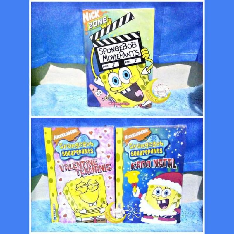 (3pcs) Paket Buku Cerita Komik Berwarna Spongebob Squarepants