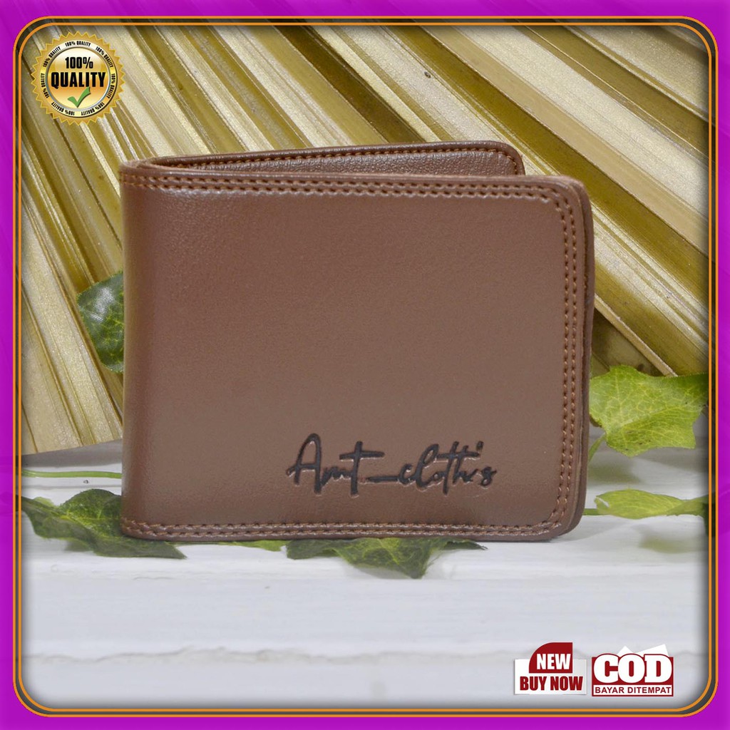 DOMPET Sintetik lipat pria kasual Model AMT