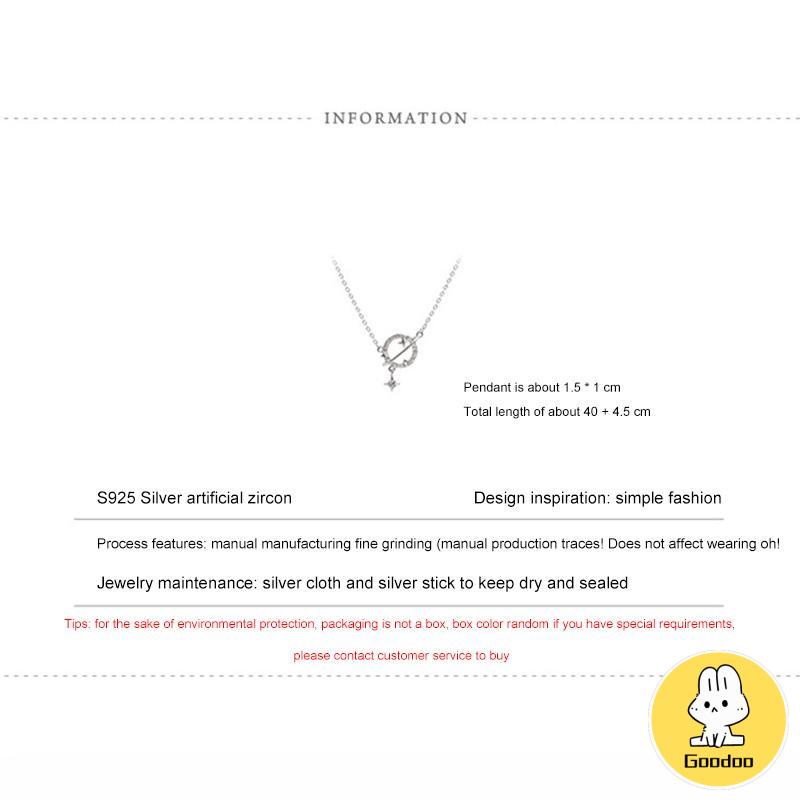 Planet Kalung Wanita Ringan Mewah Desain Niche Flash Diamond Temperamen Pacar Super Lembut -Doo