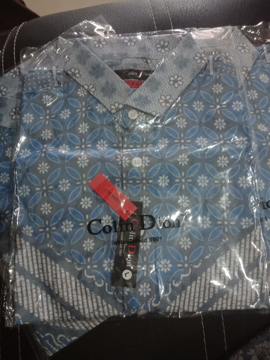 Kemeja Batik Pria Slim Fit Mewah Katun Halus Colindion Cbs672