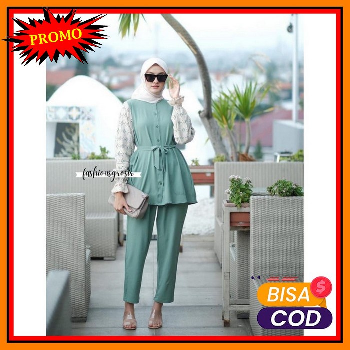 Pakaian Wanita Stelan Rajut Premium 535 Dior Aj Bahan Rajut Premi AT819 Asmara One Set One Set Bruk