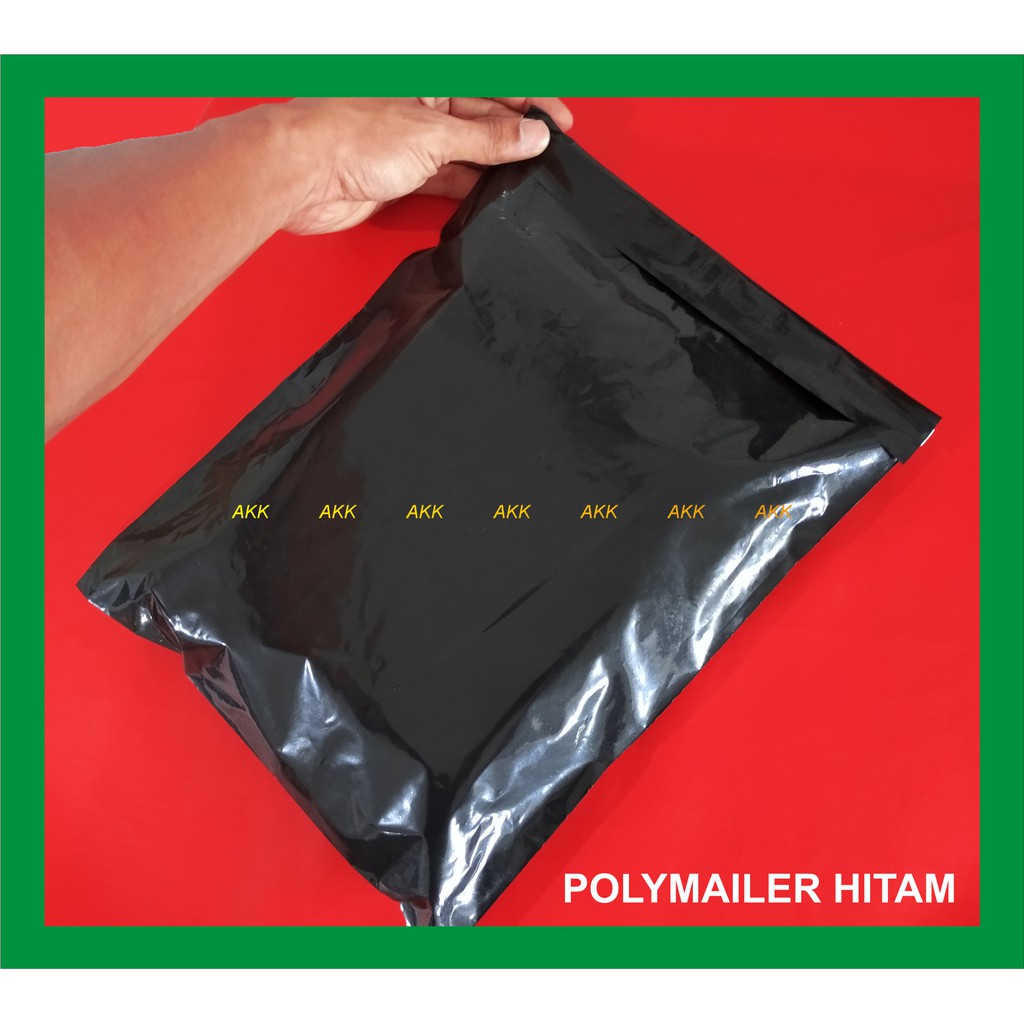 

Pe Kantong Hitam Polymailer 40x47 + Lem(100 Pcs) / Pembungkus Paket (100 Pcs)