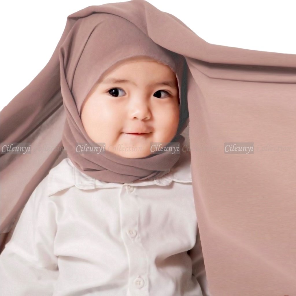 Pashmina Carla Pasmina Instan Karet Kerudung Bayi 1-4 Tahun Jilbab Instant Anak Pashtan Hijab Diamond Stretch Premium Langsung Pakai Tanpa Peniti