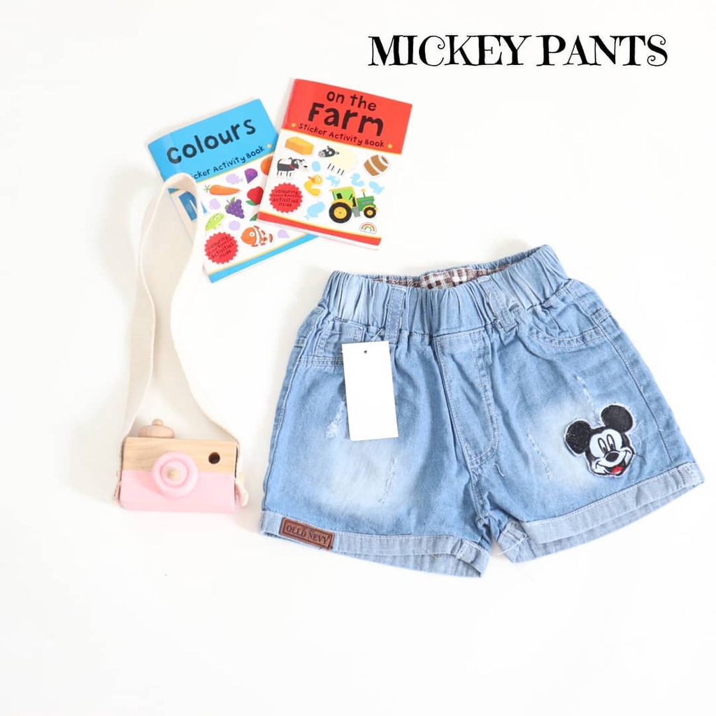 HOTPANTS MIKEY CELANA PENDEK JEANS ANAK 1-3 Th Celana Pendek Anak