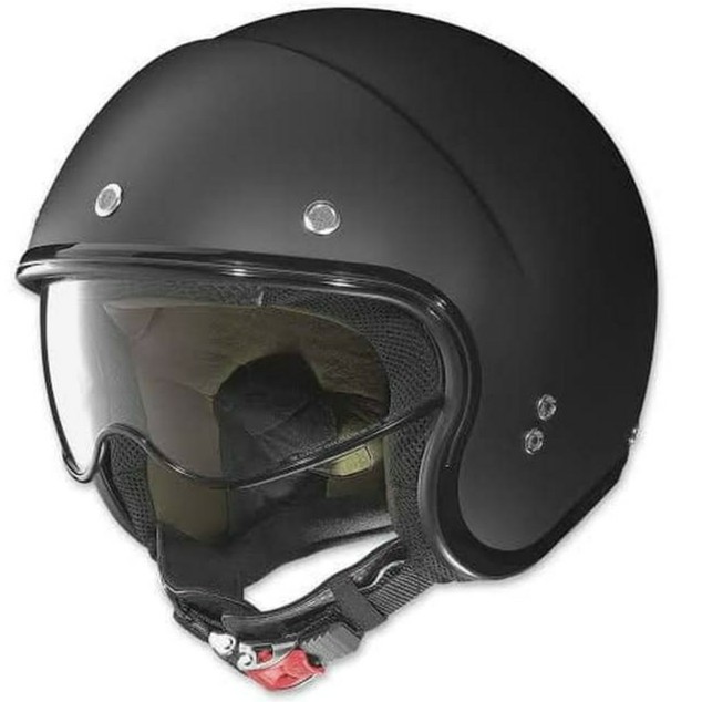 Helm Retro Klasik Nolan N21 Durango Flat Black 07 Hitam Doff