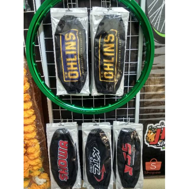 Sarung shock Cover shock Sarung Shockbreaker Belakang Cover Shock Pelindung Shock Belakang Sepeda Motor Universal PREMIUM QUALITY