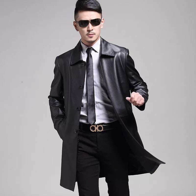 jaket kulit asli pria model semi jas-jaket kulit original model semi jas