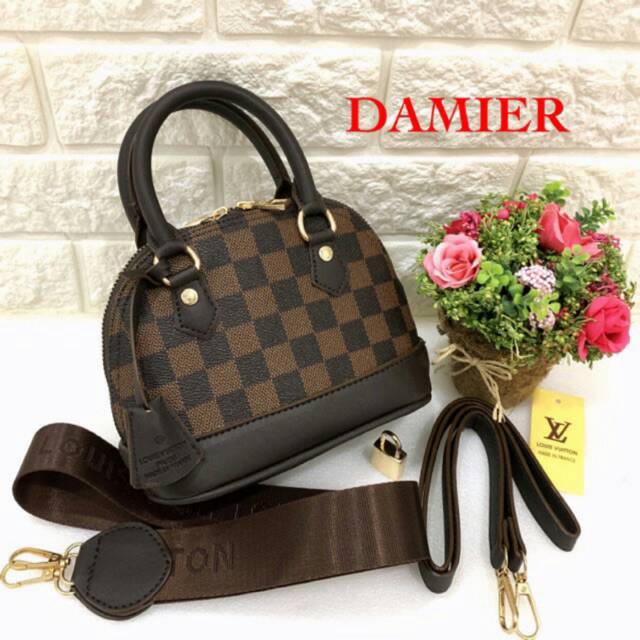 Tas Lv Alma mini (2 Tali) - LIMITED EDITION - Selempang wanita batam Import