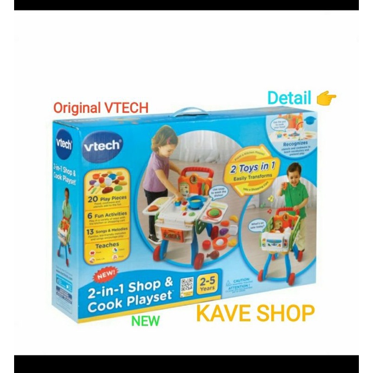 VTECH : 2in1 Shop and Cook Playset - NEW - Original