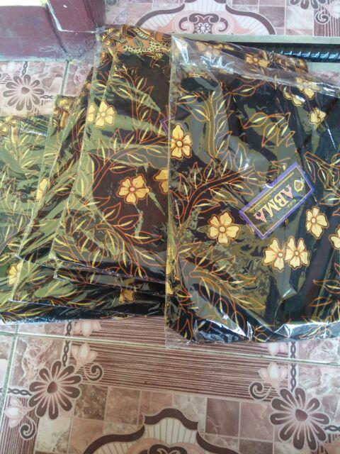 Batik Sarimbit Keluarga Motif Terbaru Pari Ngadek Abu Abu