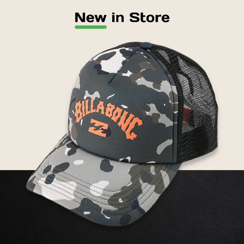 BILLABONG PODIUM TRUCKER CAP SAGE TOPI JARING ORIGINAL 100%