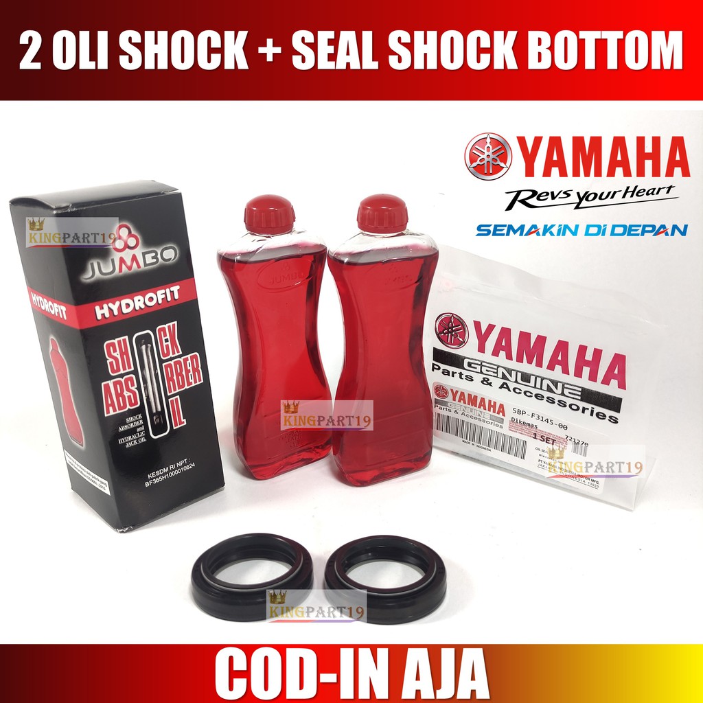 PAKET OLI SEAL SHOCK BOTTOM + OLI SHOCK HONDA YAMAHA BEBEK / MATIC.