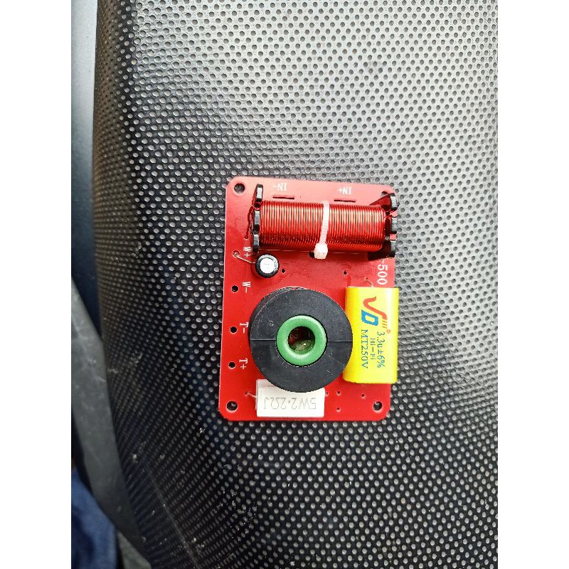 crossover pasif 2 way middle high f500 rakitan crossover treble vokal mid high mid hig  W woofer