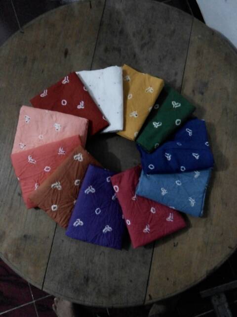 Bahan katun jumputan