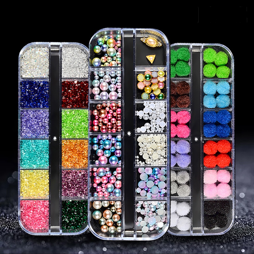 Providence Mixed Nail Art Tips DIY Rhinestone Decor Rivet Round Ball Beauty Manicure Tool